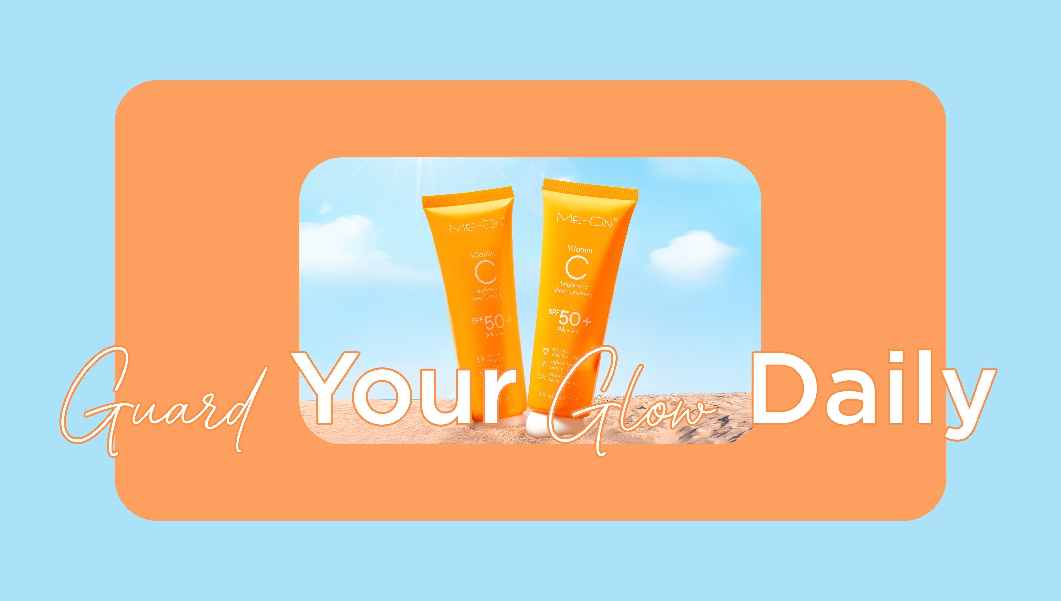 ☀️ ME-ON Vitamin C Sunscreen: Your Skin’s New BFF This Summer! 🍊