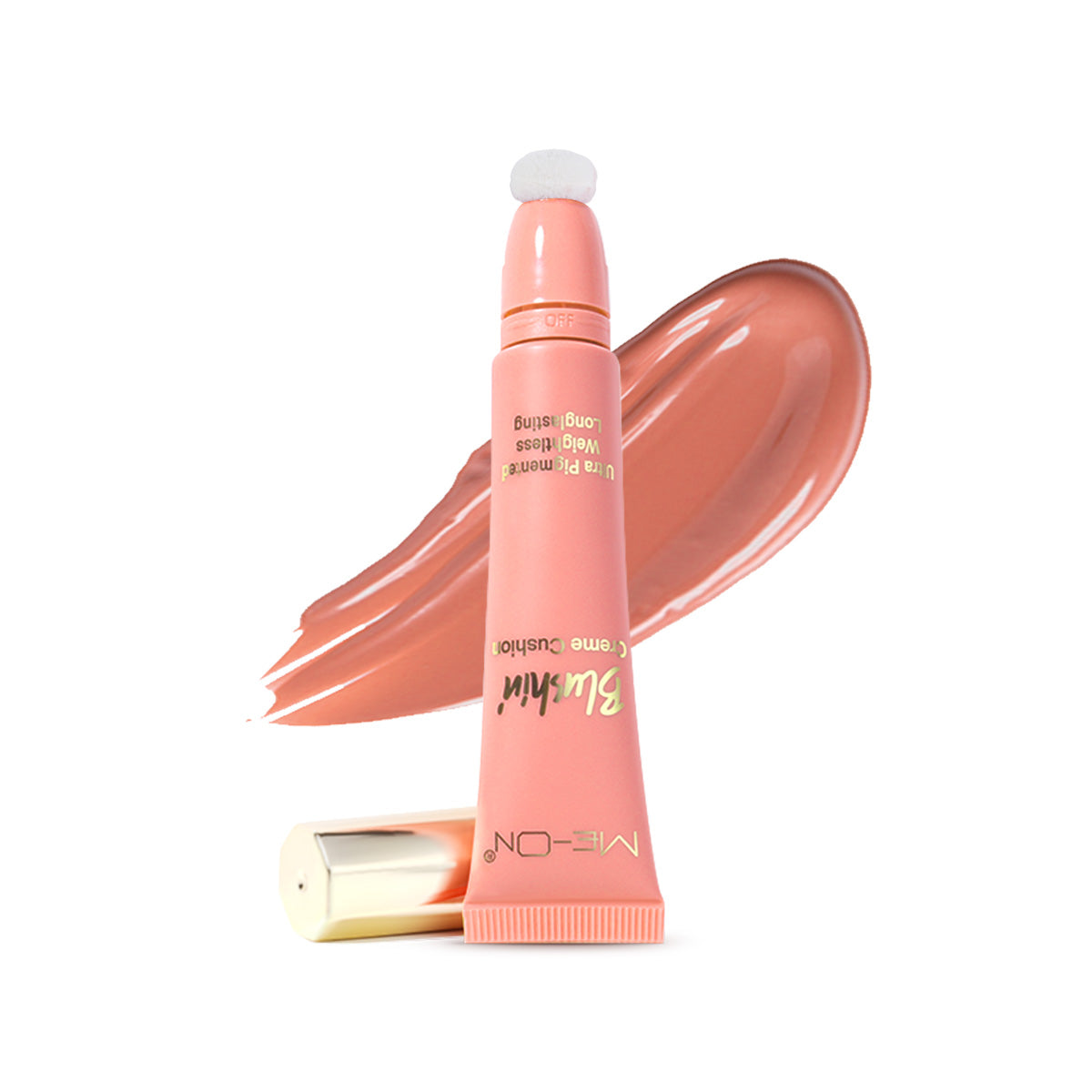 ME-ON Blushin’ Creme Cushion Liquid Blush in 04 Peach shade