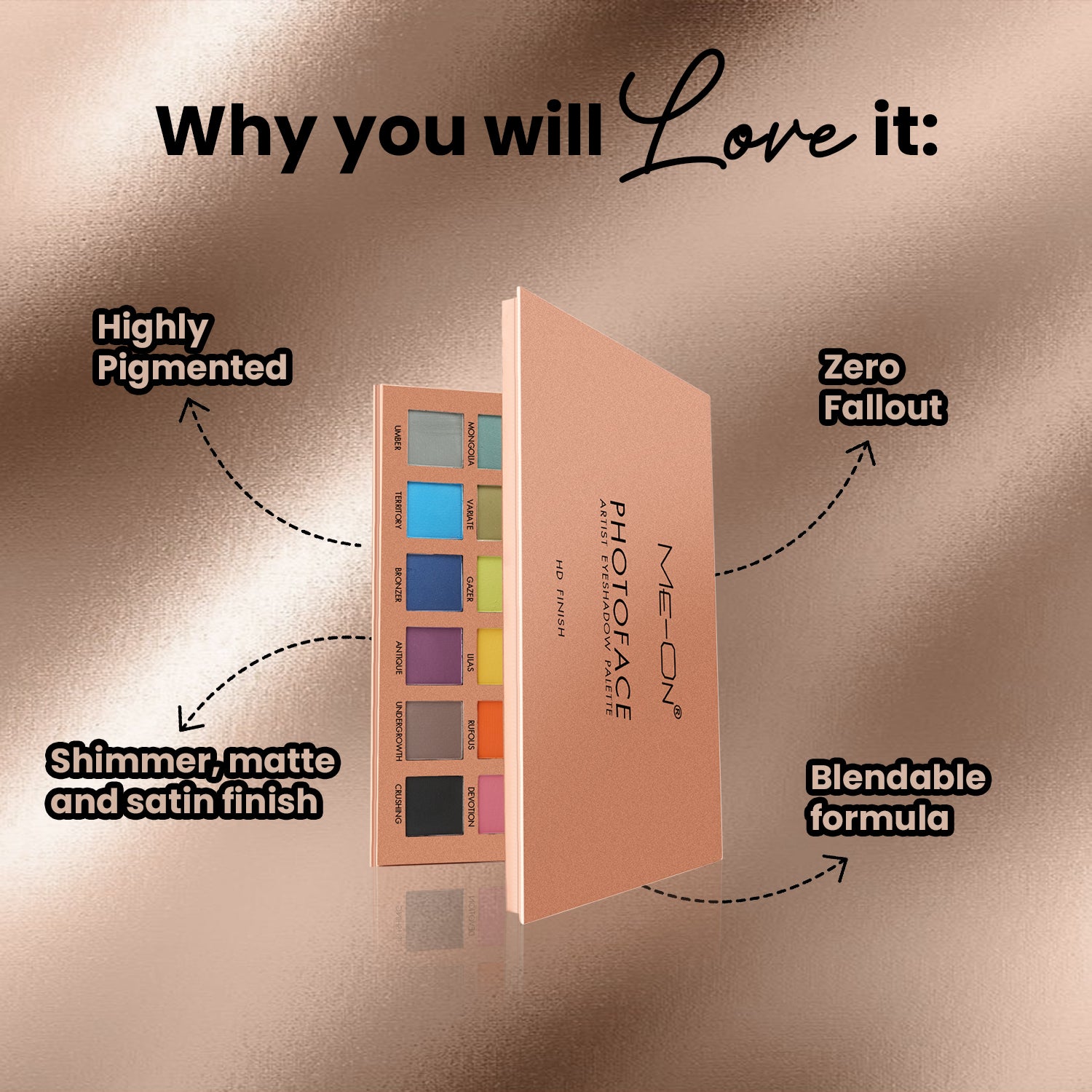 Me-ON Photoface Artist Eyeshadow Palette (ES11)