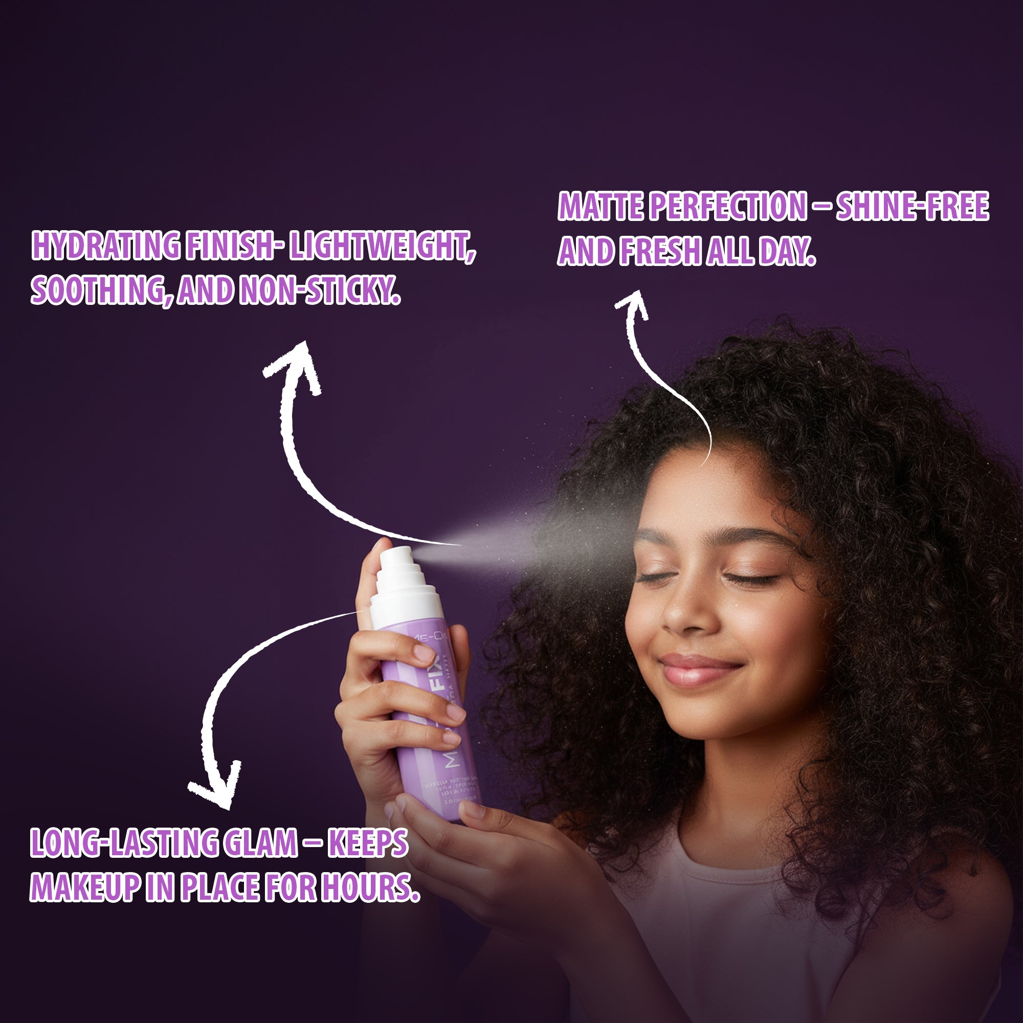 ME-ON Ultra Mist Makeup Setting Spray Ultra Fine Mist-Long Lasting (100ml) | Pro Makeup Fixer| Long Lasting Makeup Setting Spray | Keeps Makeup Intact | Hydrates, Soothes & Refreshes Skin | Hyaluronic Acid